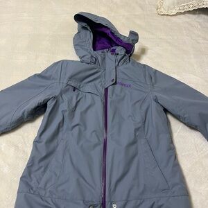 Marmot Purple and Gray Winter Jacket